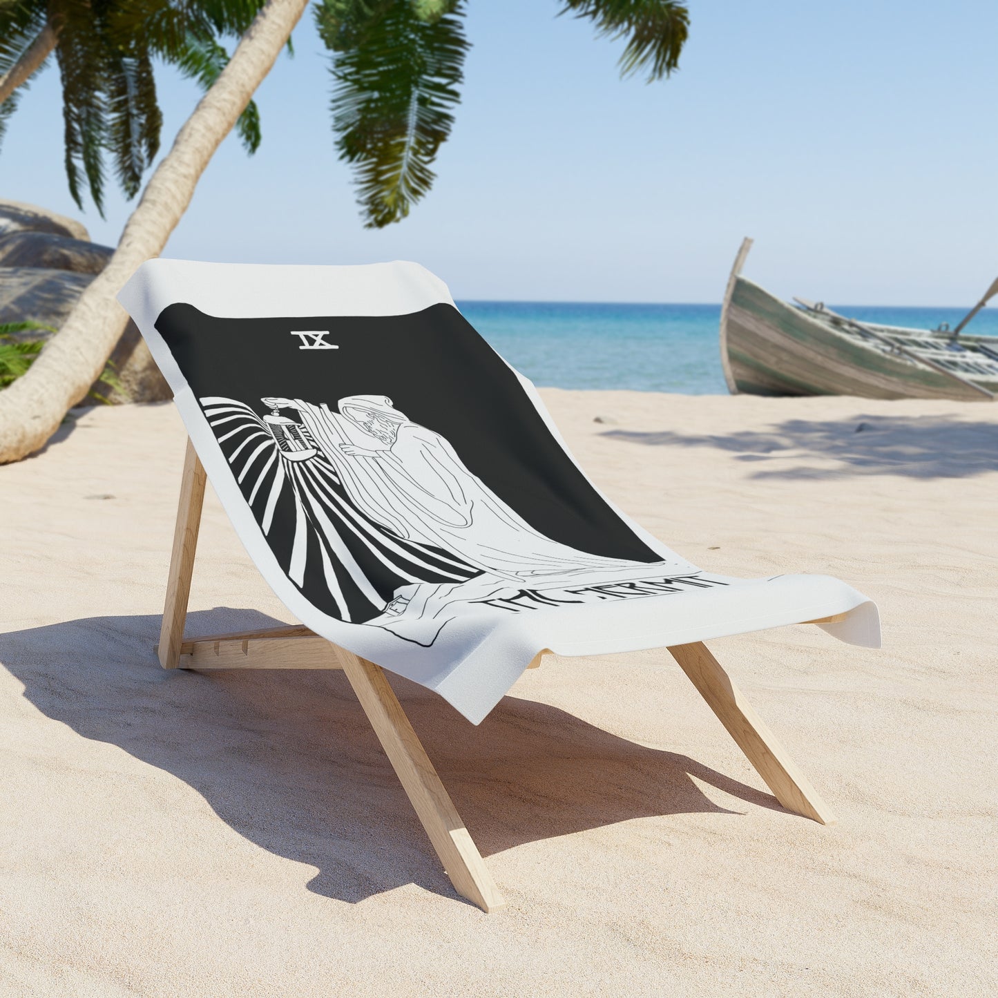 Beach Towel 'The Hermit' Tarot Card