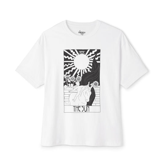 Unisex Oversized Boxy Tee 'The Sun' Tarot Card
