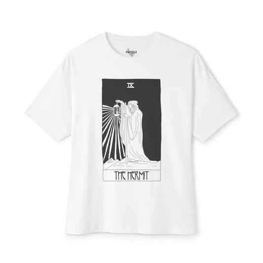 Unisex Oversized Boxy Tee 'The Hermit' Tarot Card
