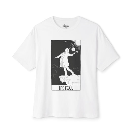 Unisex Oversized Boxy Tee 'The Fool' Tarot Card