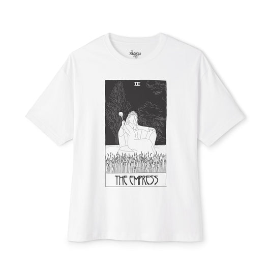 Unisex Oversized Boxy Tee 'The Empress' Tarot Card