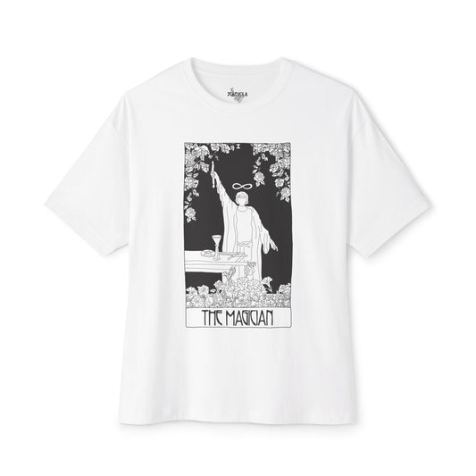 Unisex Oversized Boxy Tee 'The Magician' Tarot Card
