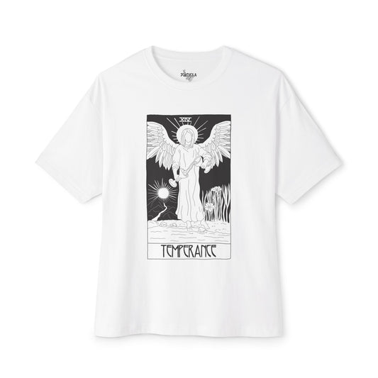 Unisex Oversized Boxy Tee 'Temperance' Tarot Card